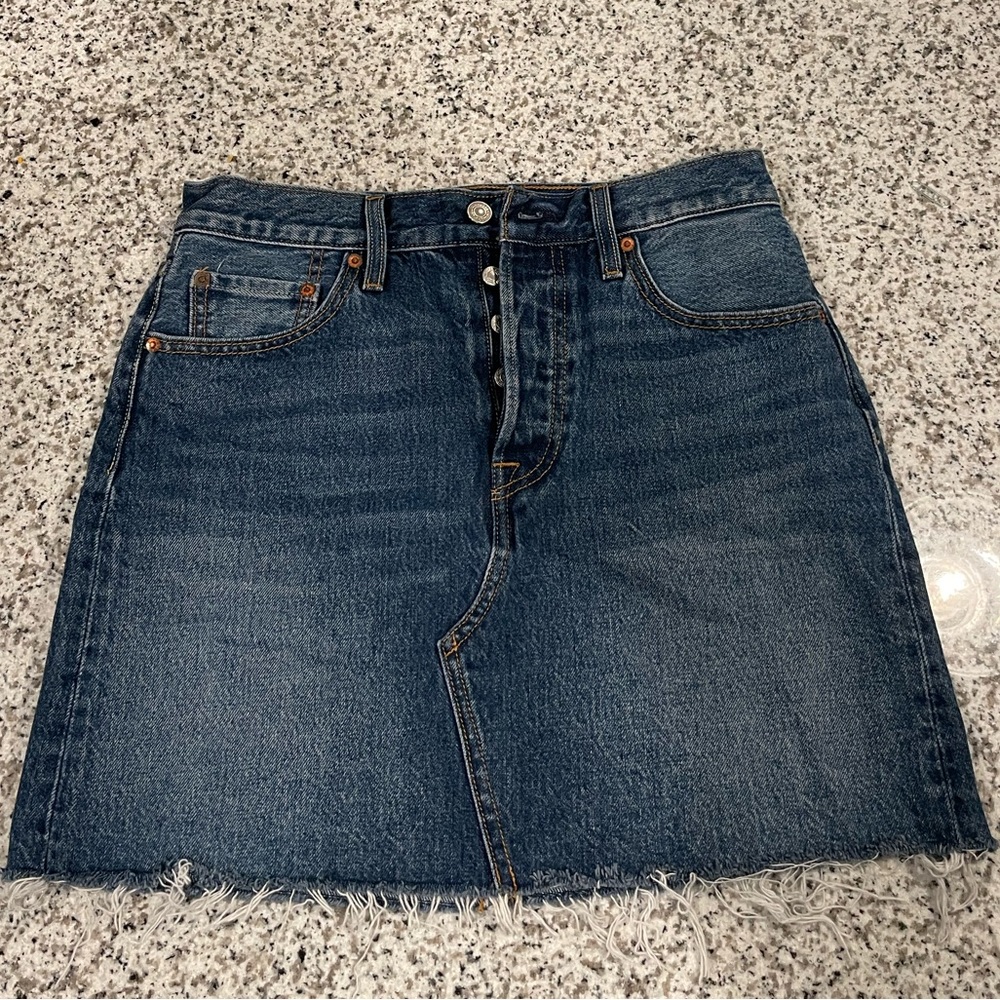 Levi’s button fly denim skirt